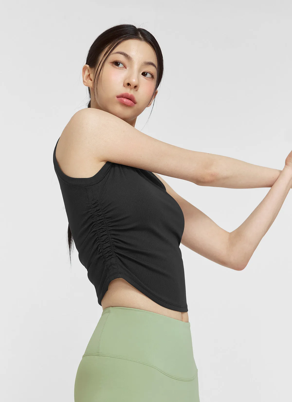 Relax Shirring Sleeveless
