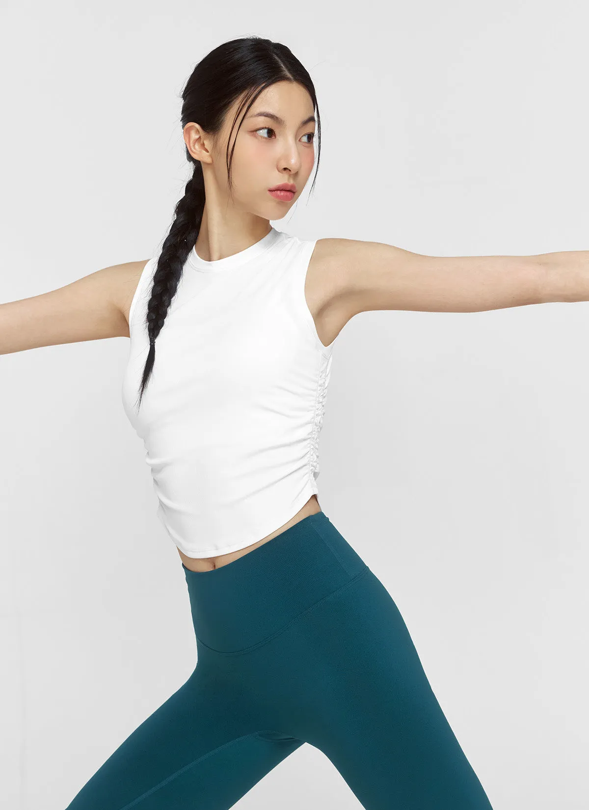 Relax Shirring Sleeveless