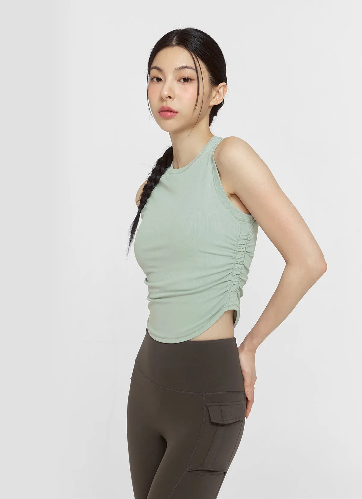 Relax Shirring Sleeveless