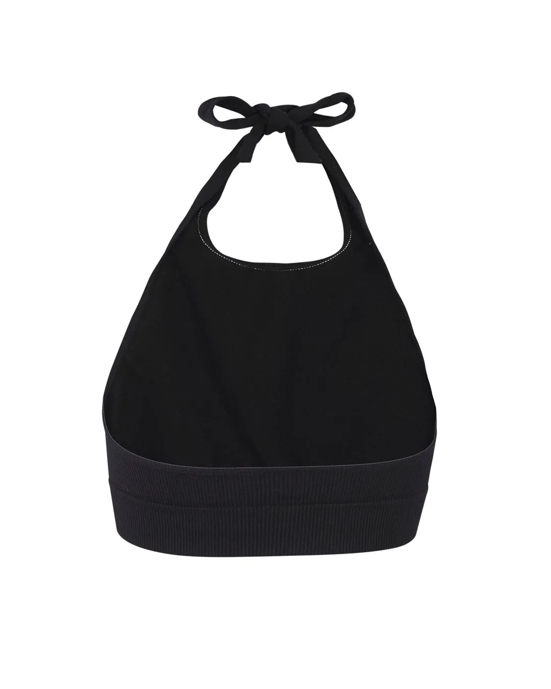 REVITALISED Halterneck Top | Black