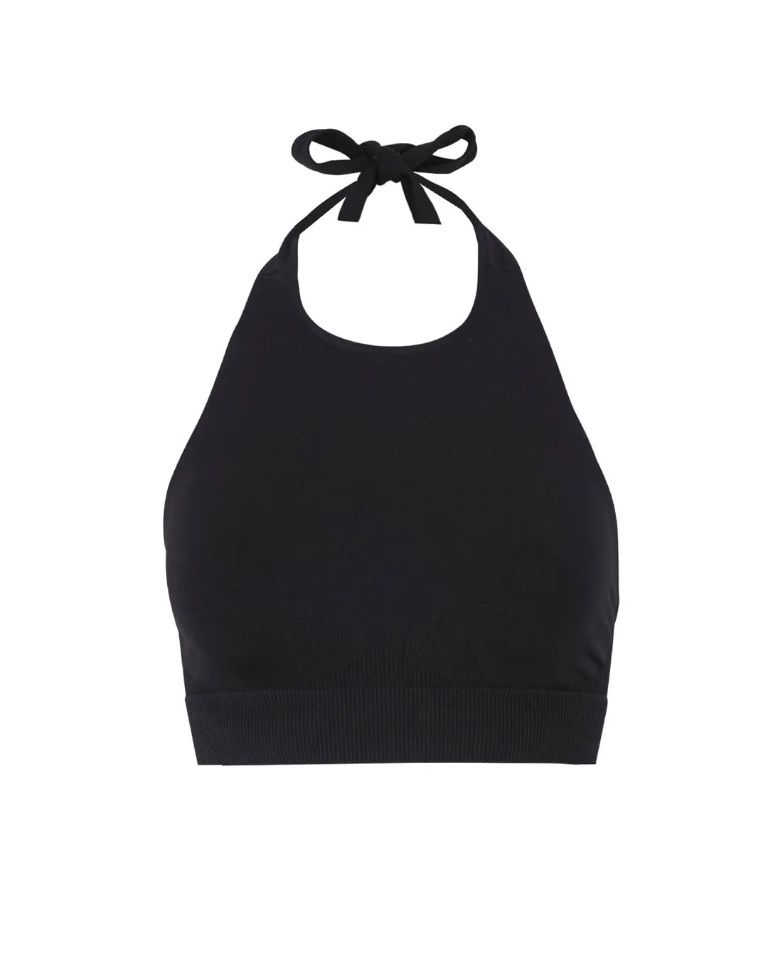 REVITALISED Halterneck Top | Black