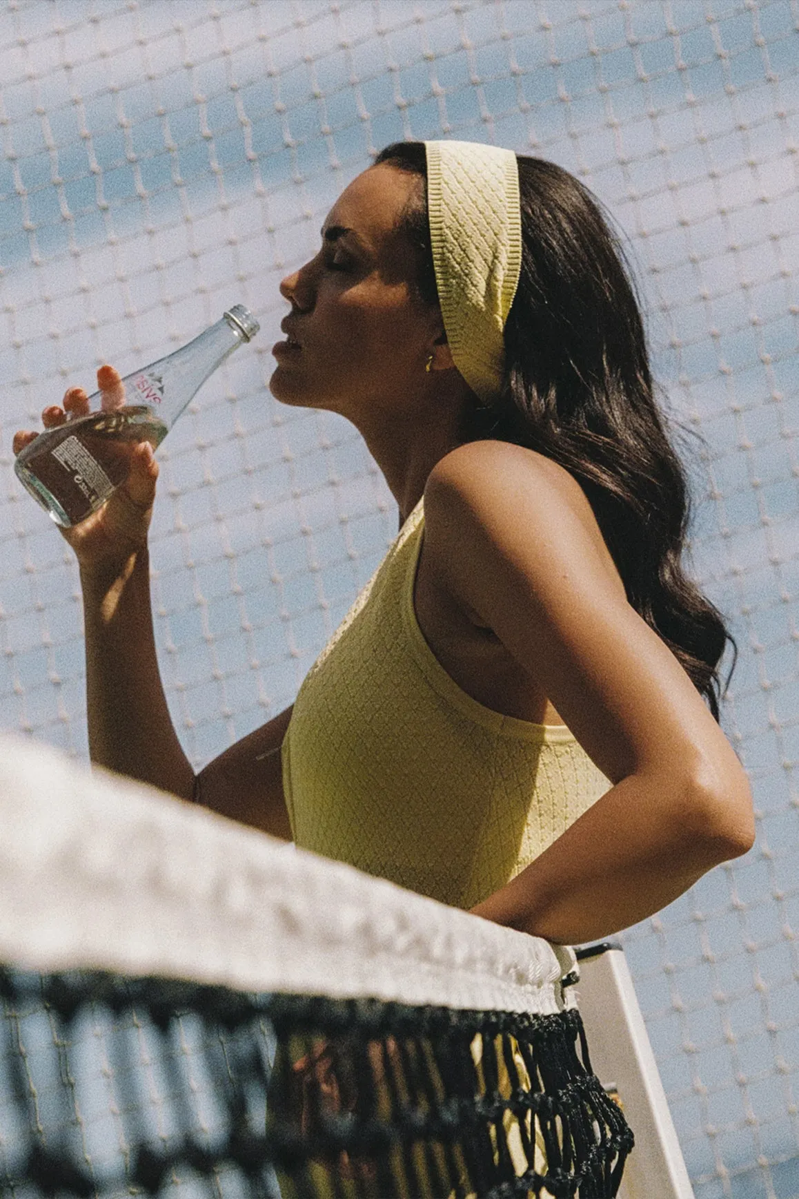 Riviera V-Neck Jacquard Knit Top