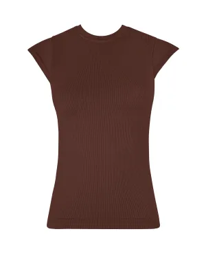 ROUSE Ribbed Top | Maroon