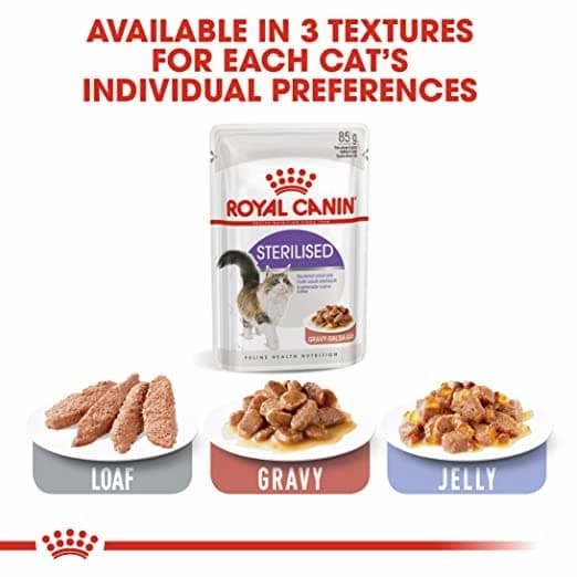Royal Canin Instinctive and Sterilised Gravy Adult Cat Wet Food Combo