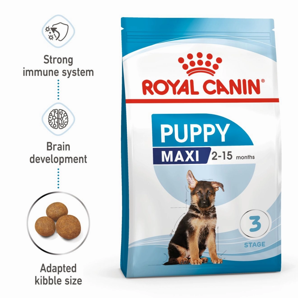 Royal Canin Maxi Puppy Dog Dry and Wet Food Combo