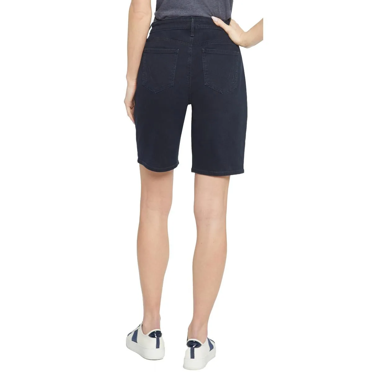 Sadie Womens Tummy Slimming Denim Denim Shorts