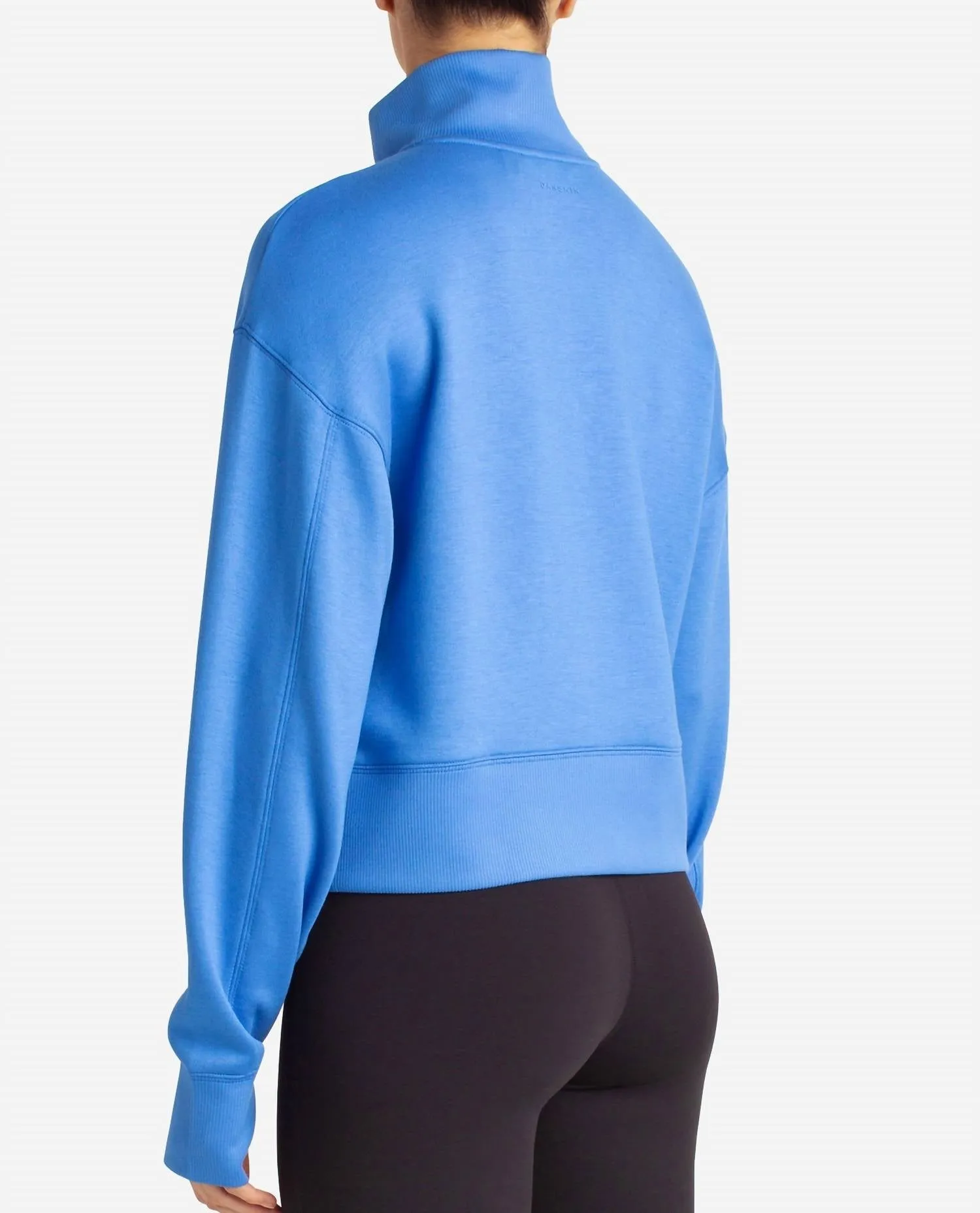 Scuba Corset Half-Zip Jacket In Palace Blue