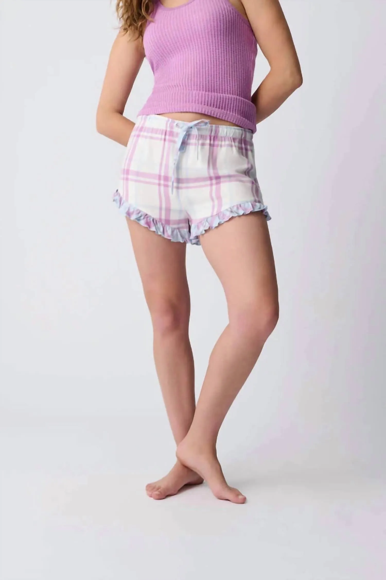 See Stripes Short In Ivory