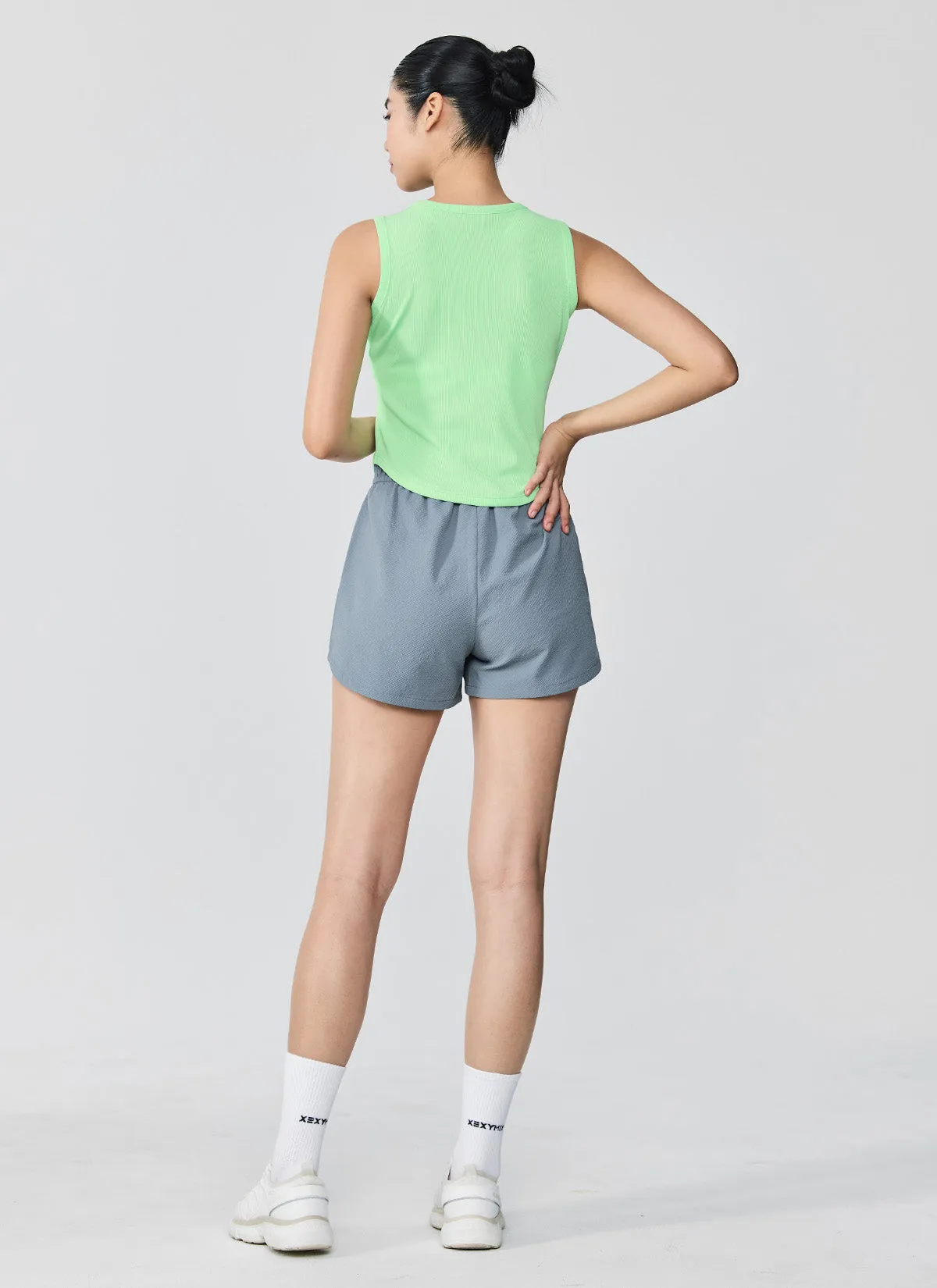 Seersucker Round Shorts