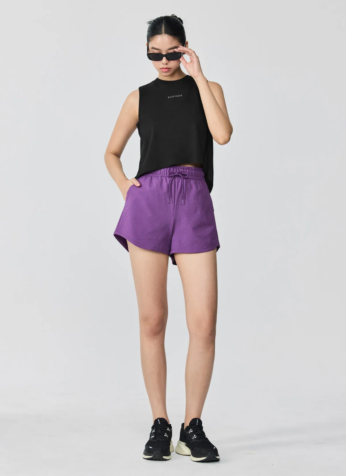 Seersucker Round Shorts