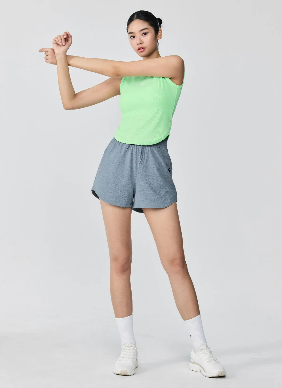 Seersucker Round Shorts