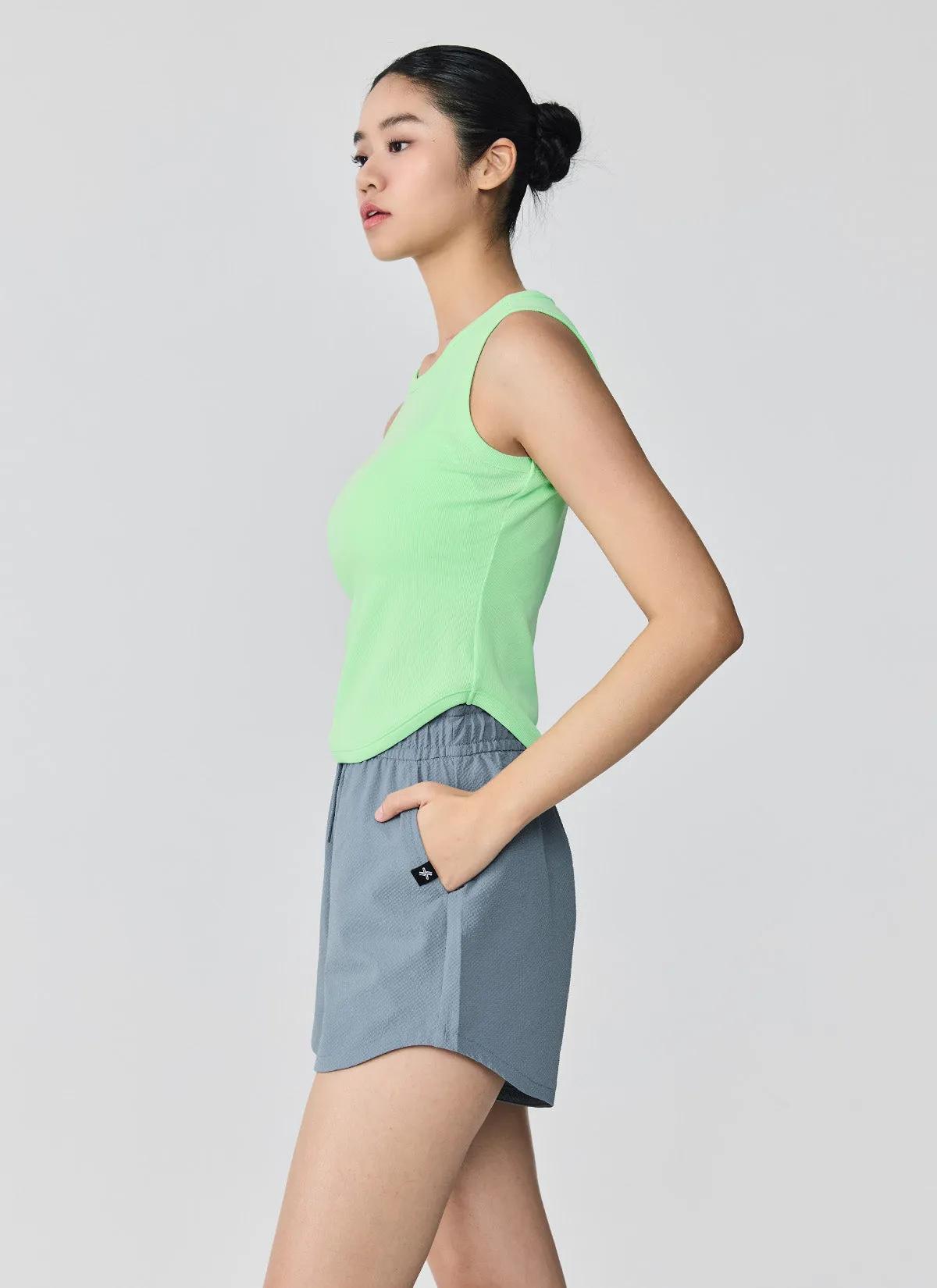 Seersucker Round Shorts