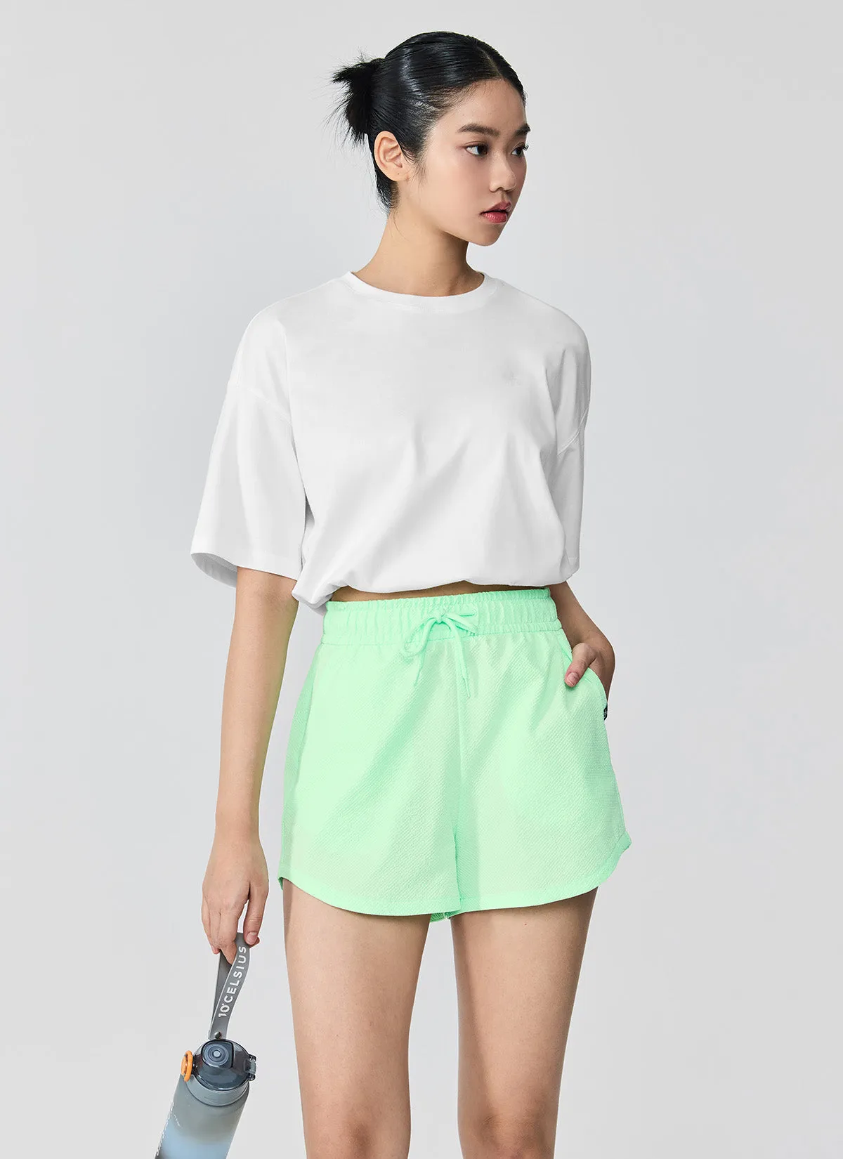Seersucker Round Shorts