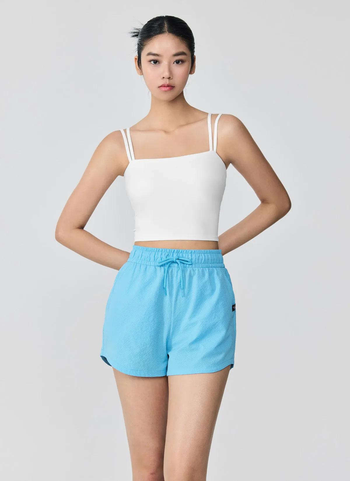 Seersucker Round Shorts