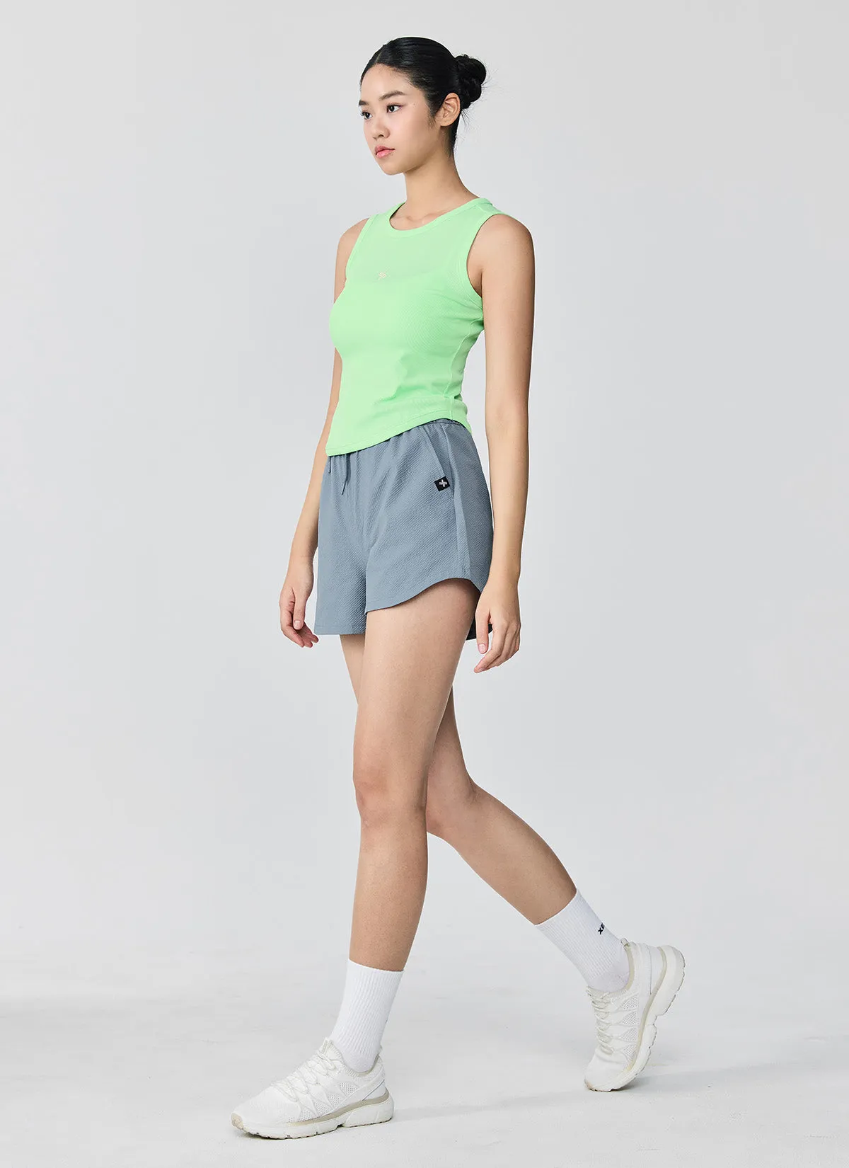 Seersucker Round Shorts