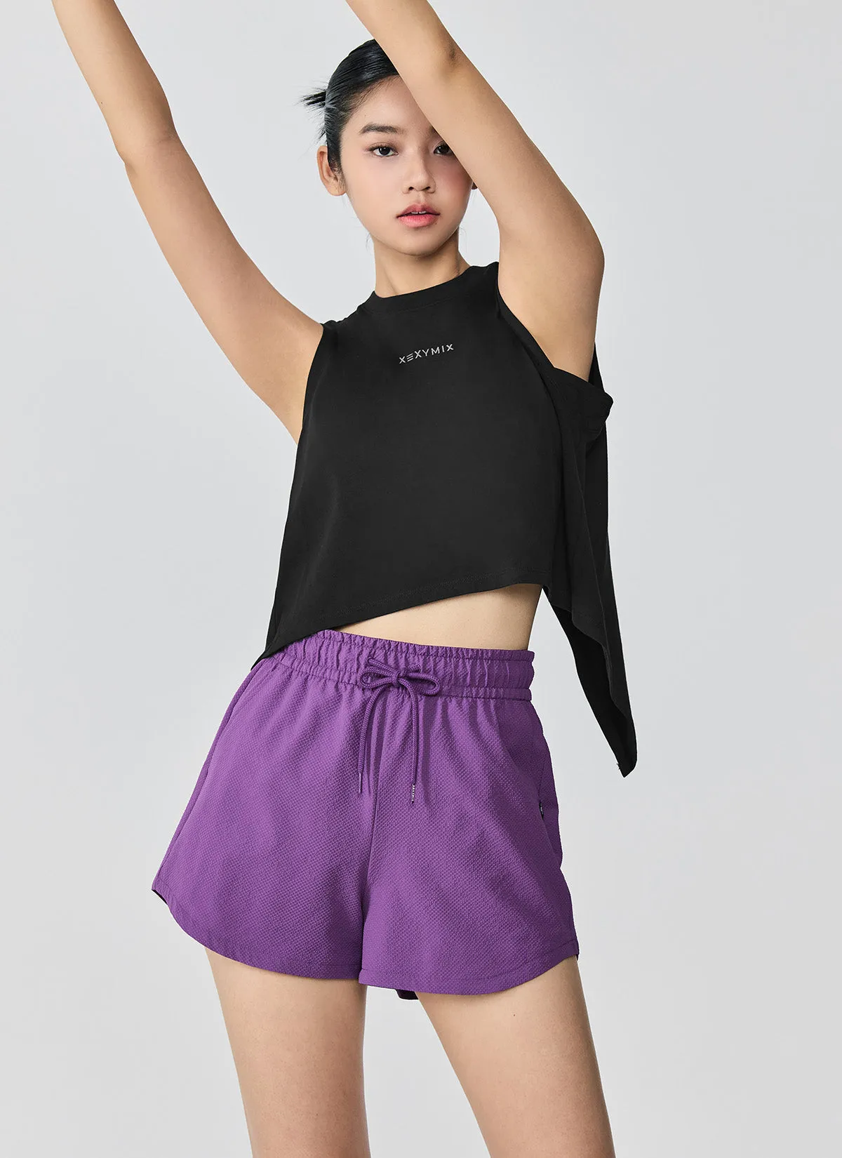 Seersucker Round Shorts