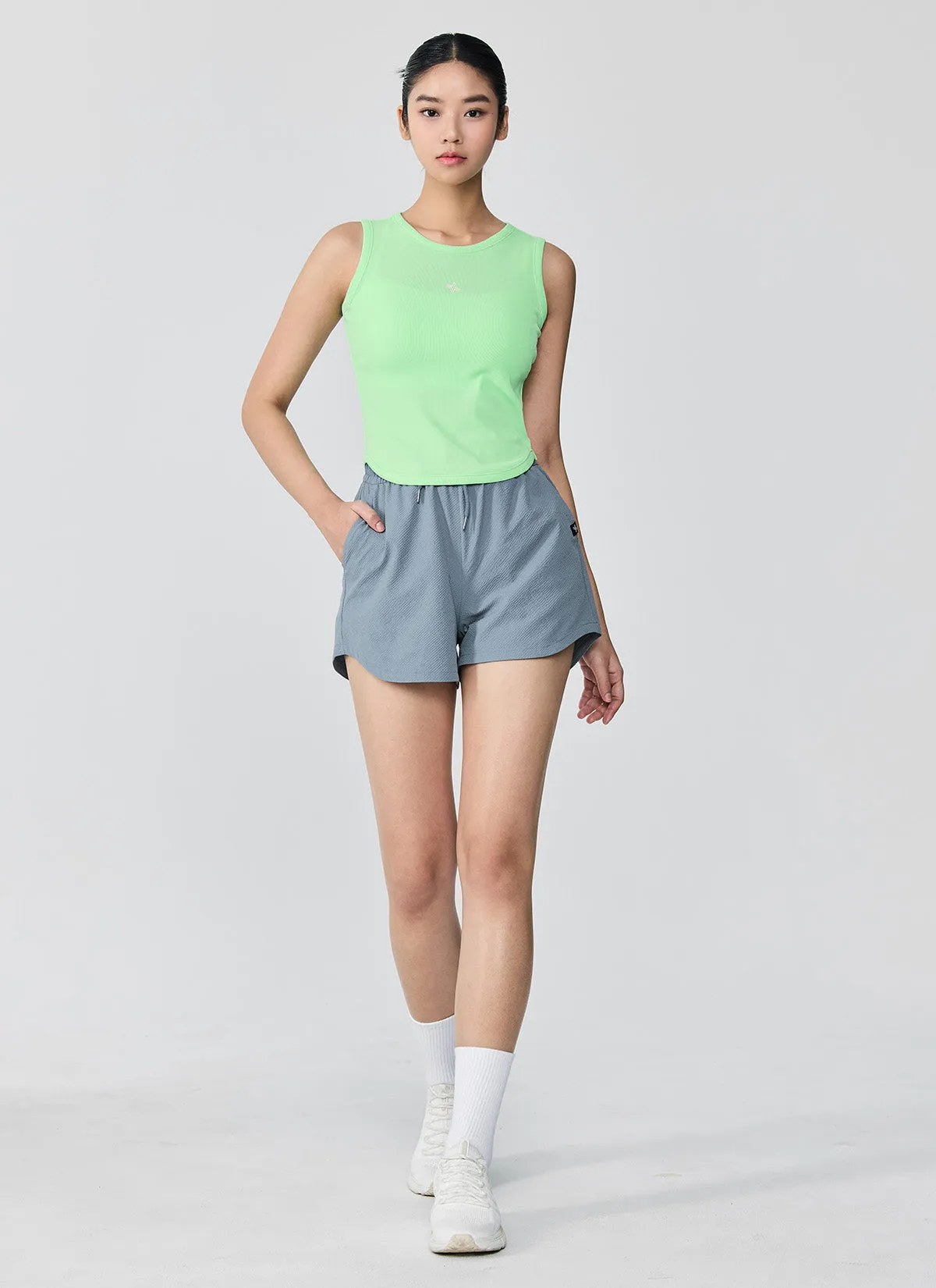 Seersucker Round Shorts