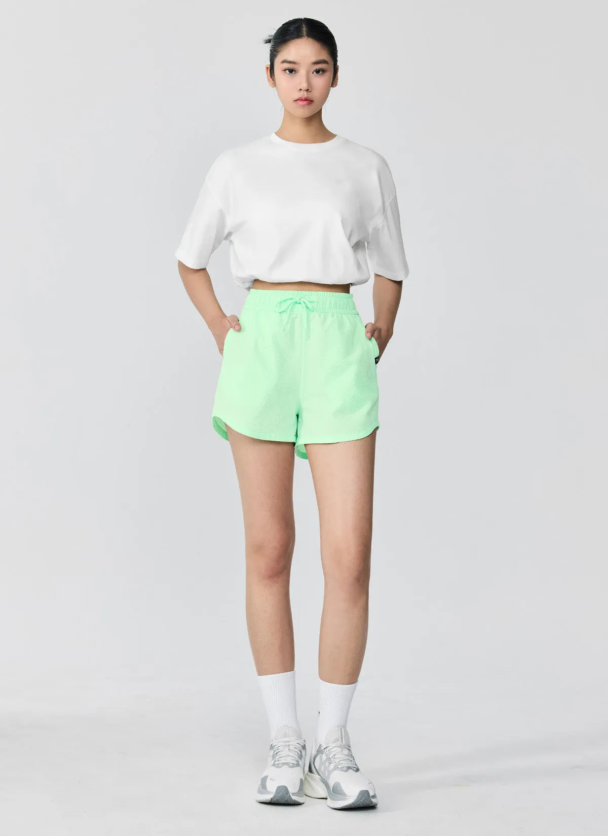 Seersucker Round Shorts