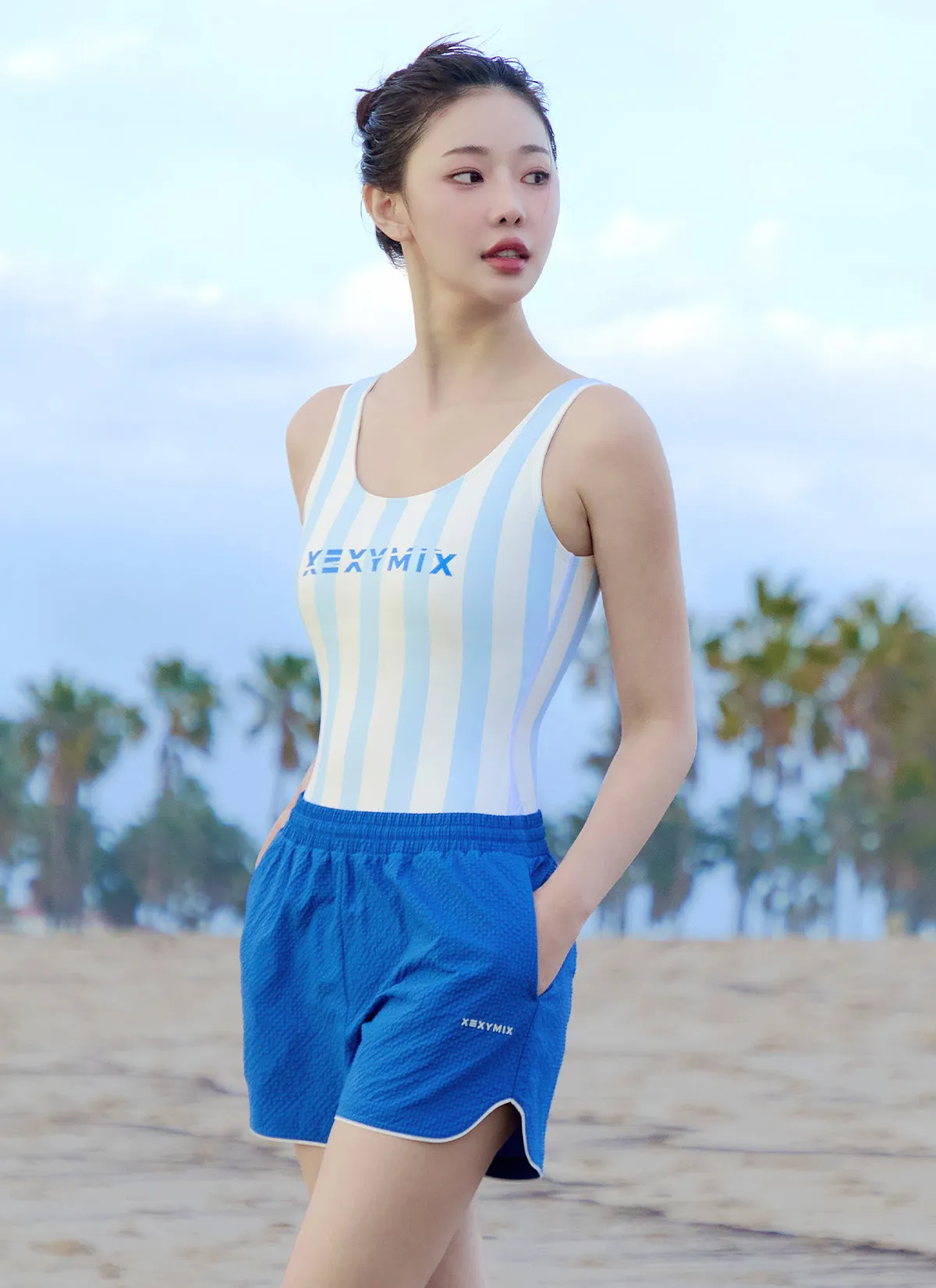 Seersucker Varied Women's Beach Shorts