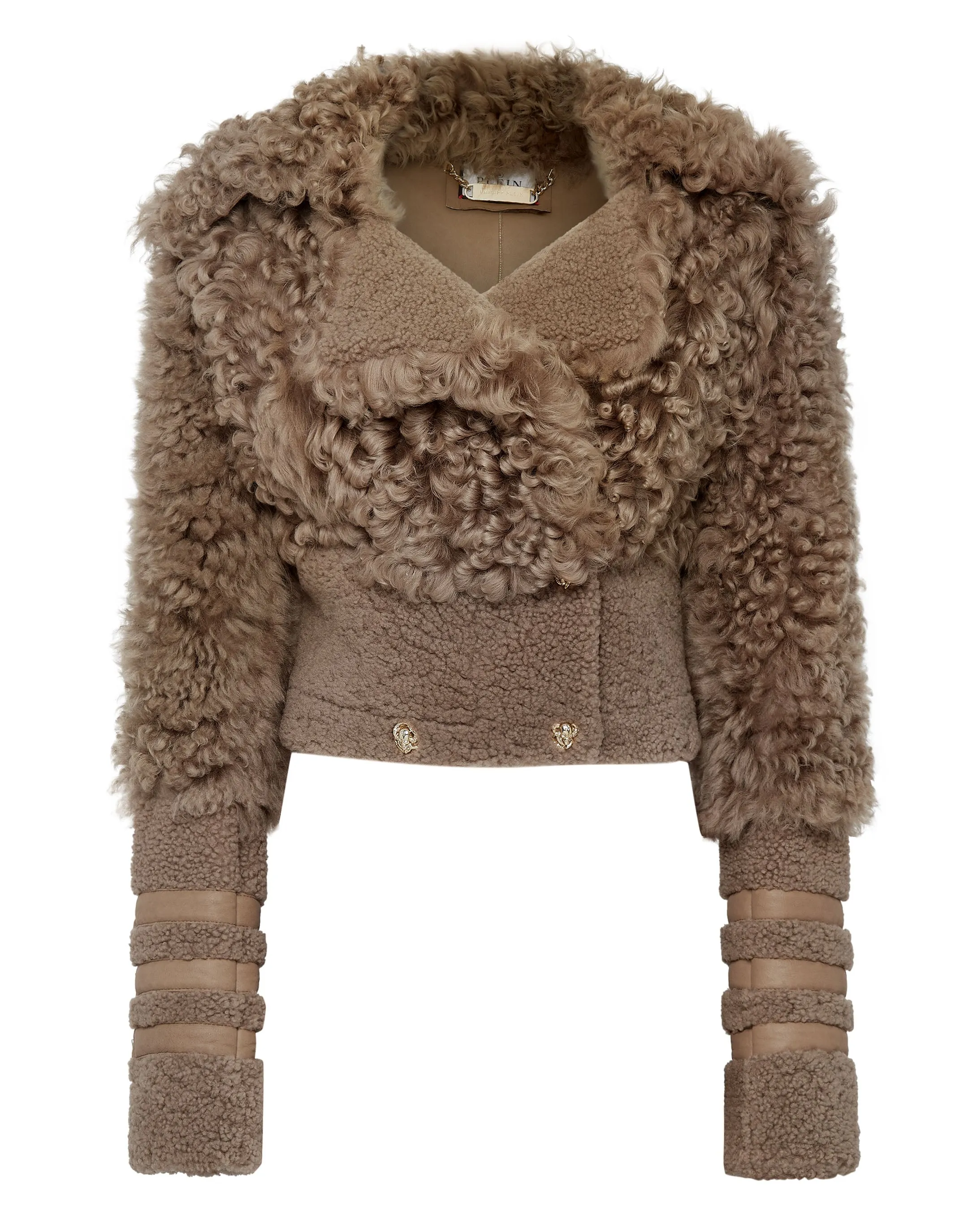 Shearling Jacket Gothic Plein