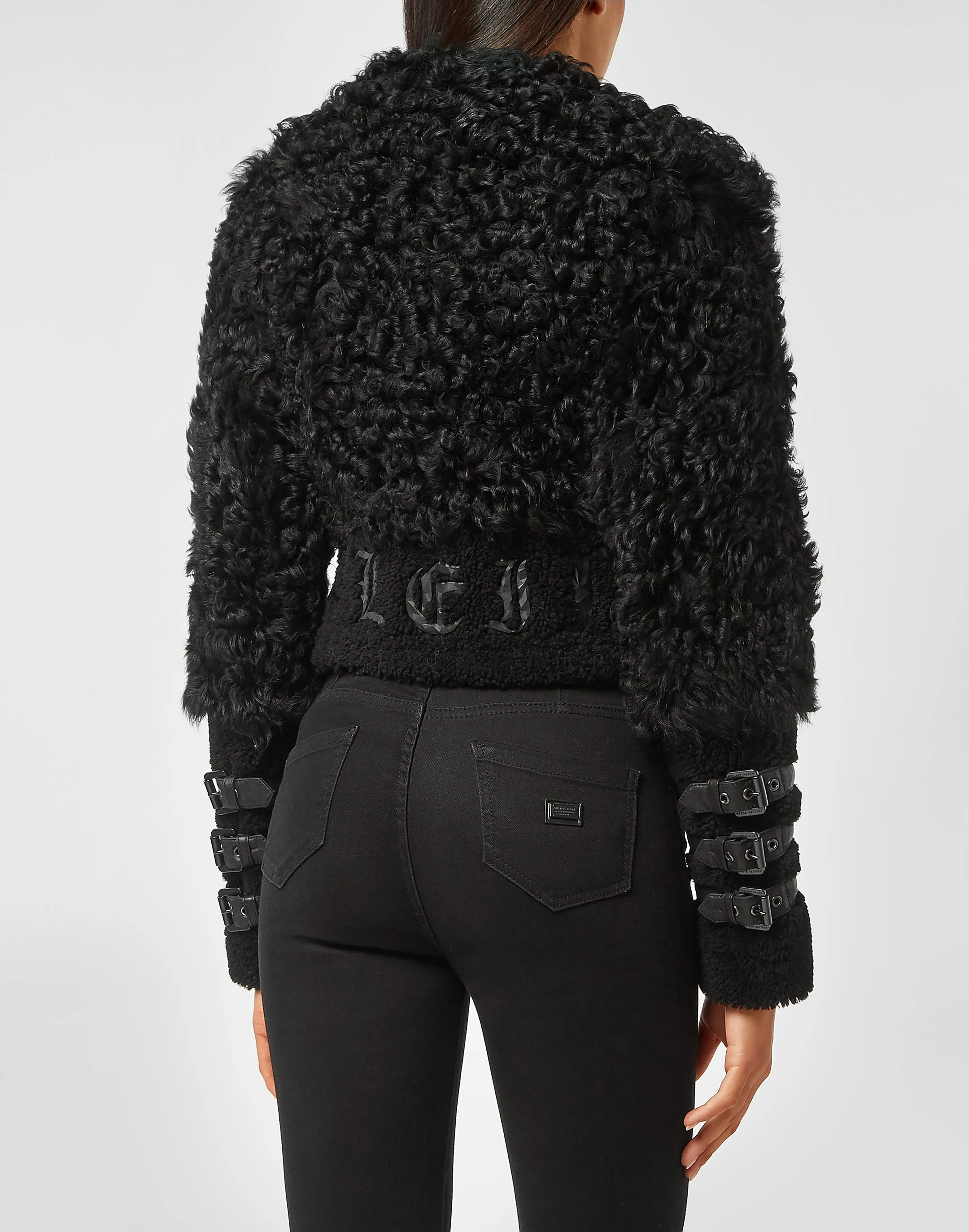 Shearling Jacket Gothic Plein