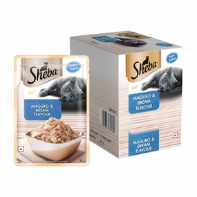 Sheba Maguro & Bream Fish Mix Premium Cat Wet Food Sheba Maguro & Bream Fish Mix Premium Cat Wet Food