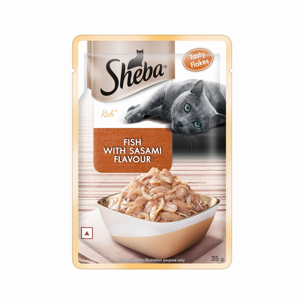 Sheba Skipjack & Salmon, Fish with Sasami and Maguro & Bream Fish Mix Premium Cat Wet Food Combo