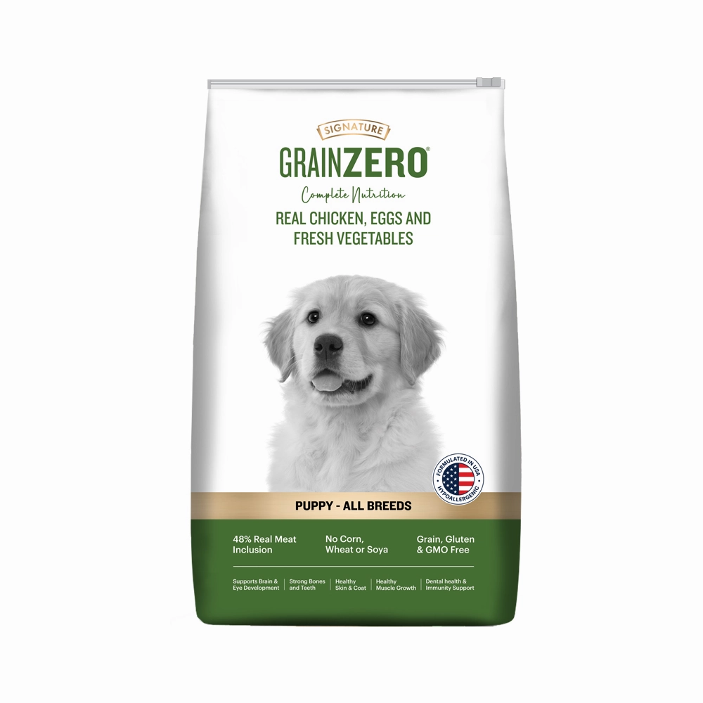 Signature Grain Zero Real Chicken, Egg and Vegetables Puppy Dog Dry Food