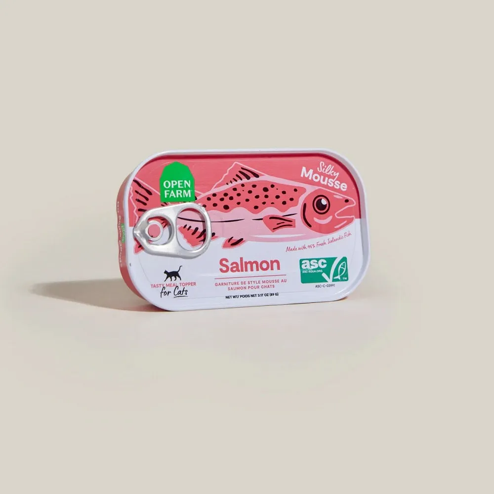 Silky Mousse Salmon Tasty Meal Topper for Cats