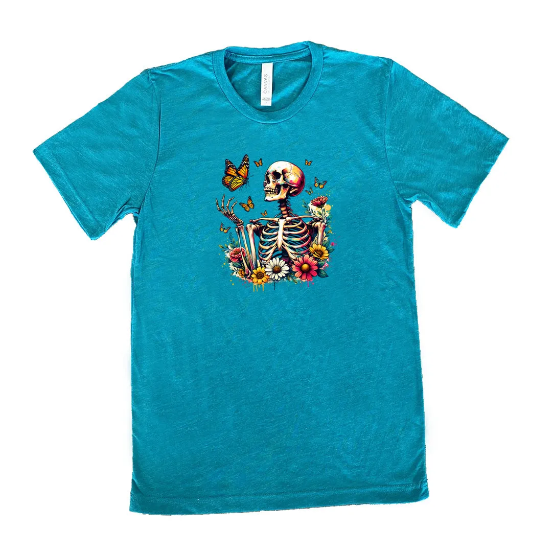 Skeleton Butterflies Shirt Unisex