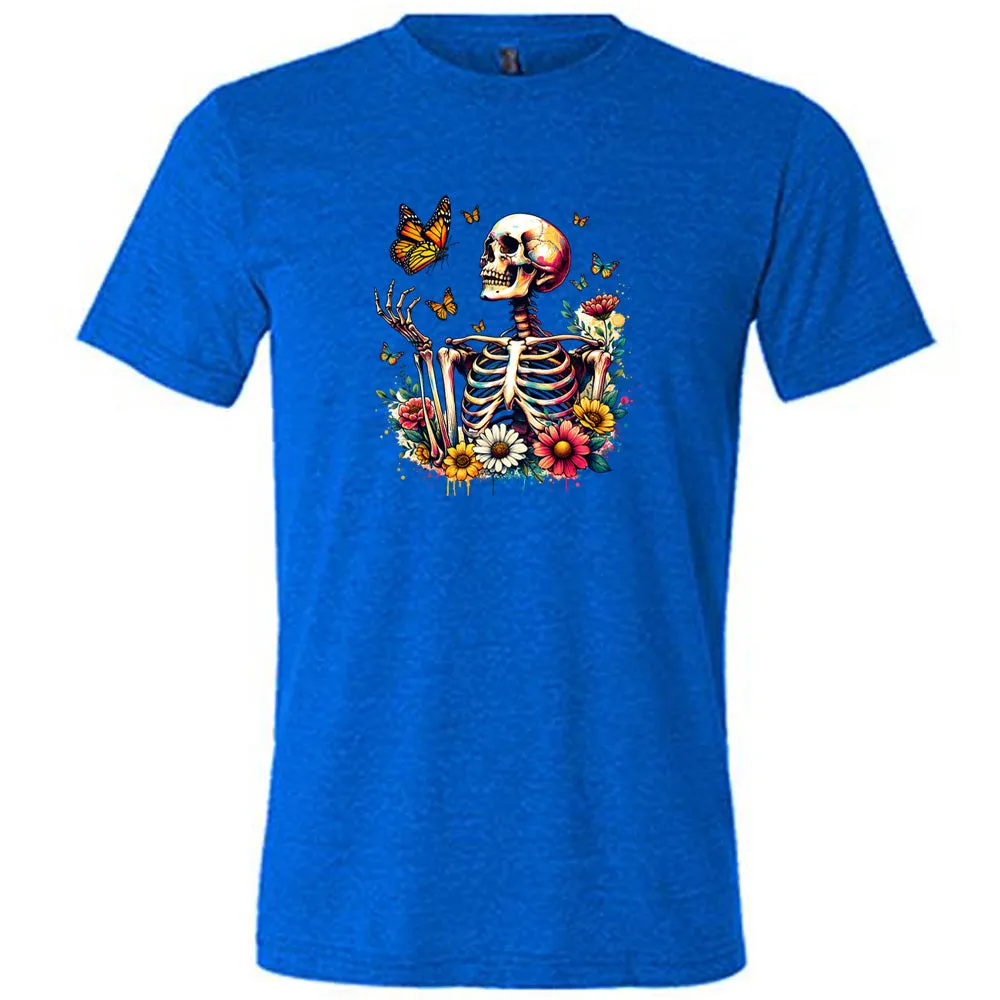 Skeleton Butterflies Shirt Unisex