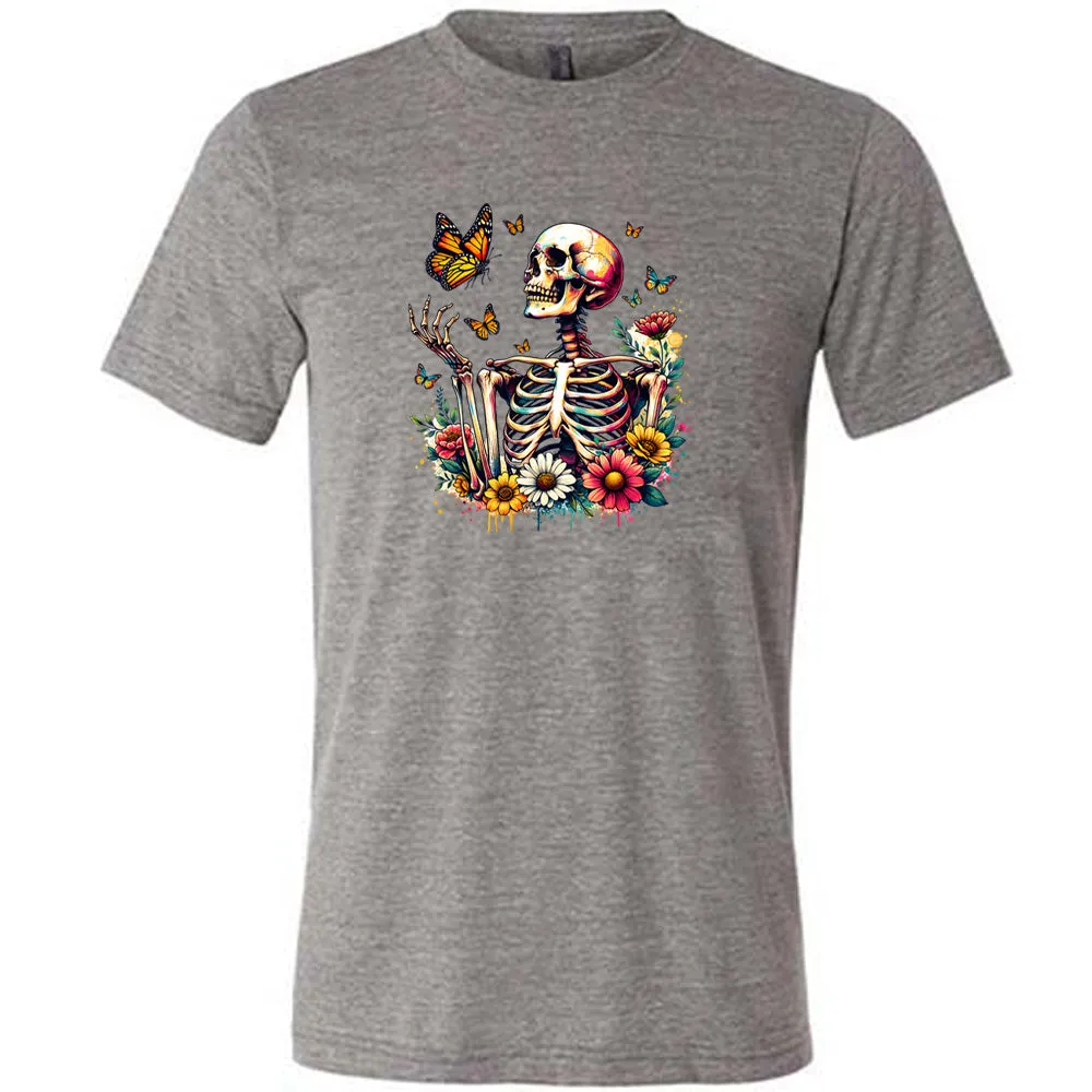 Skeleton Butterflies Shirt Unisex