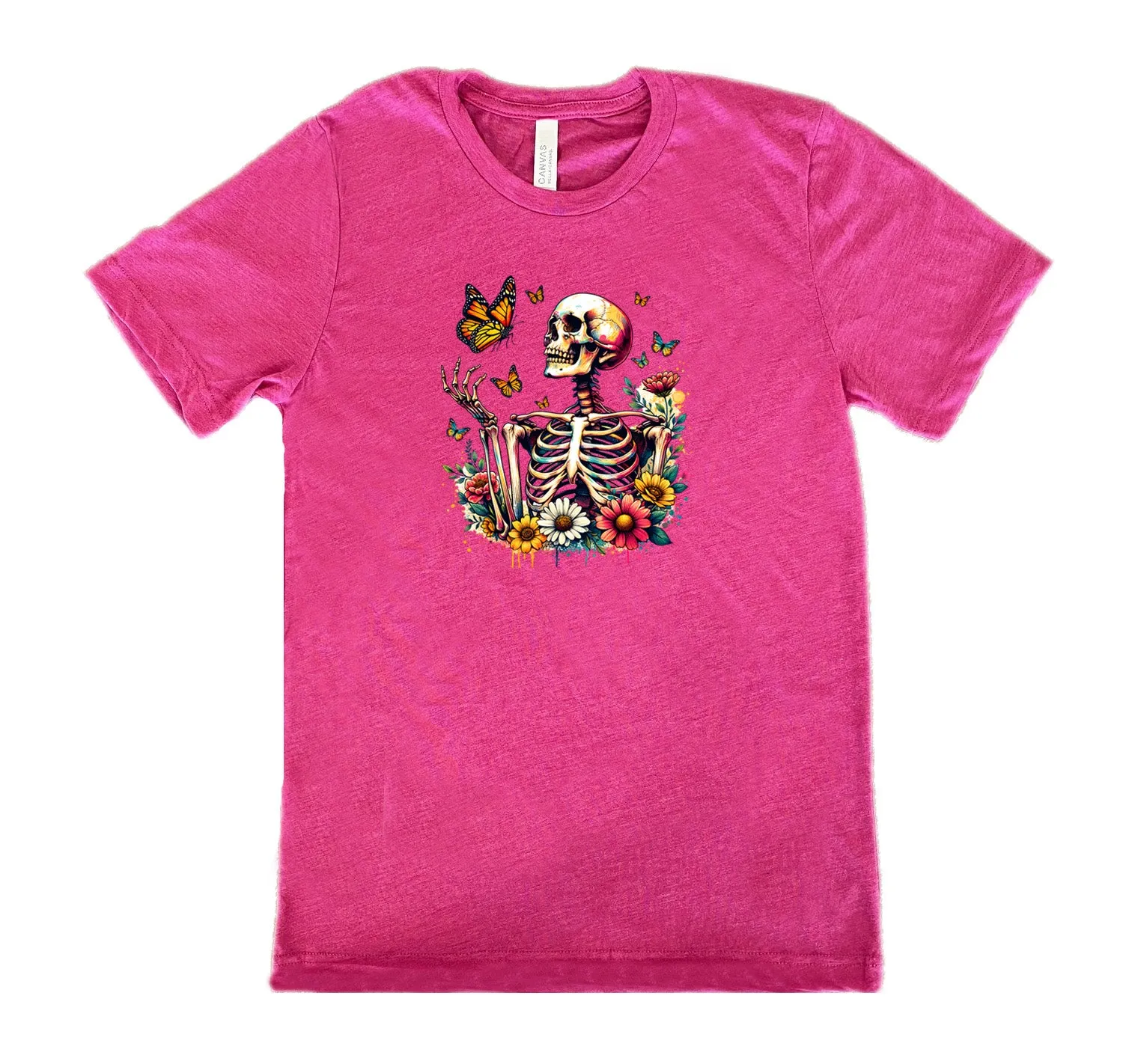 Skeleton Butterflies Shirt Unisex