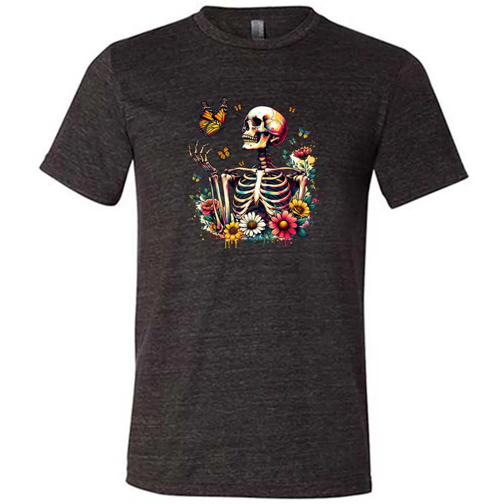 Skeleton Butterflies Shirt Unisex