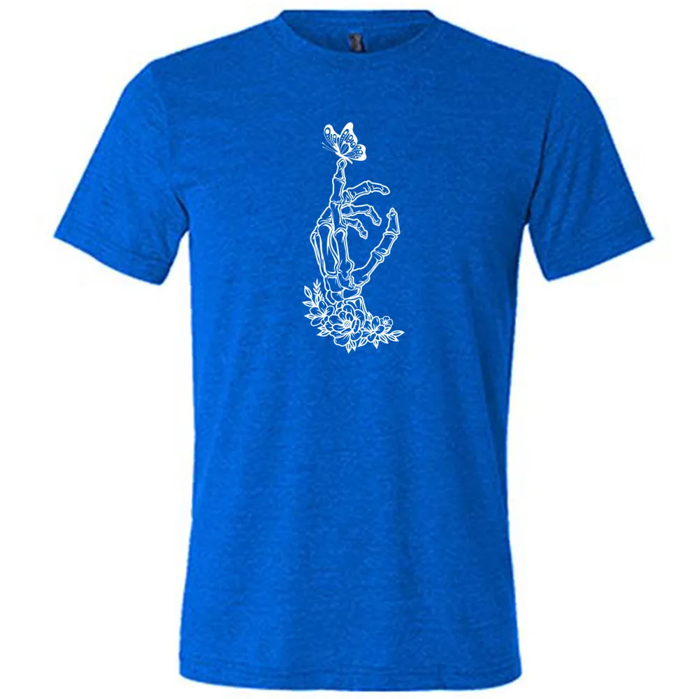 Skeleton Hand Butterfly Shirt Unisex
