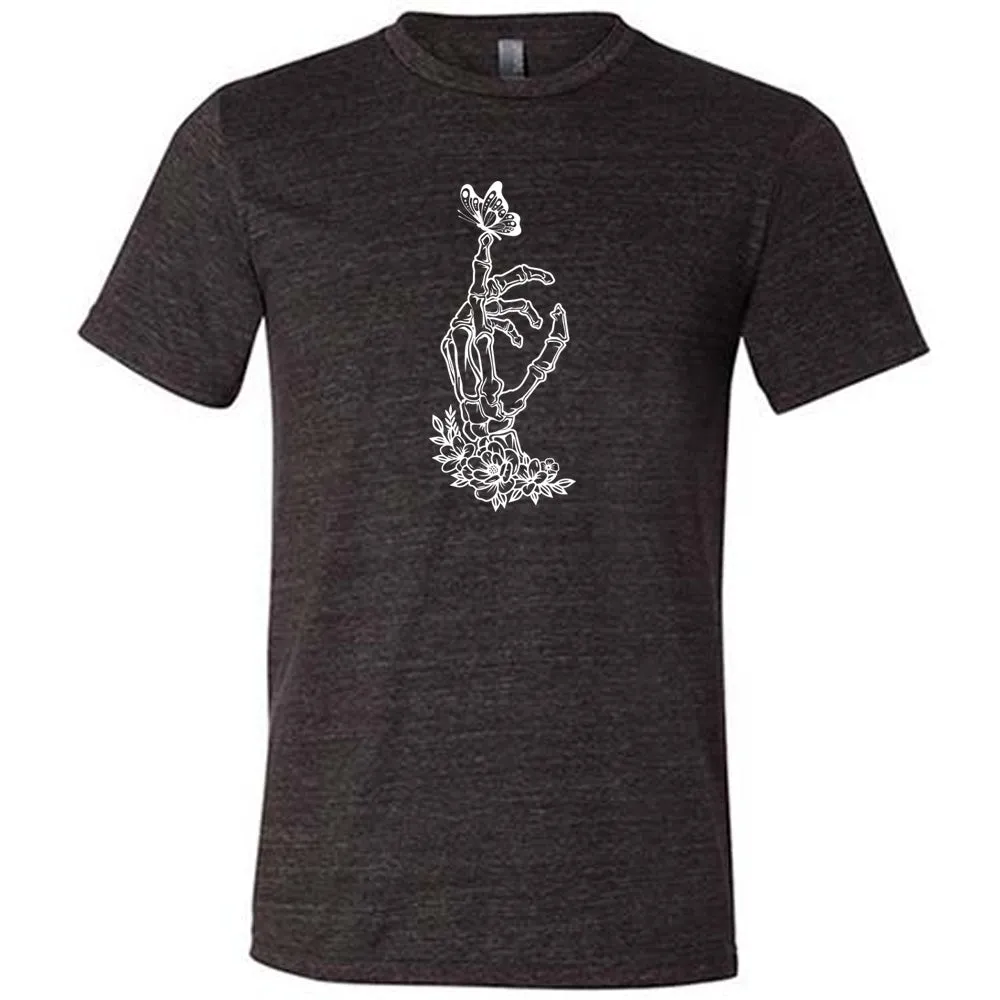 Skeleton Hand Butterfly Shirt Unisex