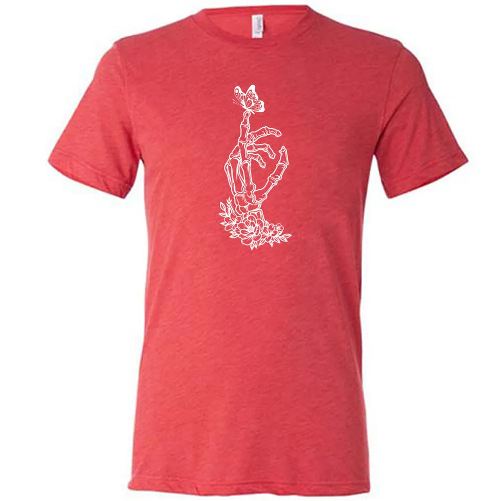 Skeleton Hand Butterfly Shirt Unisex