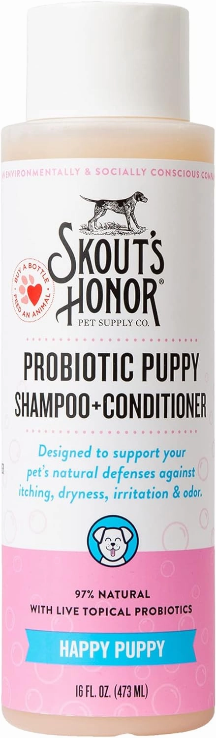 Skout's Honor Dog Probiotic Happy Puppy Shampoo   Conditioner 16 oz