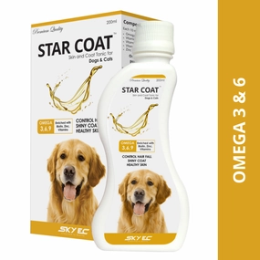 Skyec Star Coat Omega 3   6 Syrup for Dogs and Cats