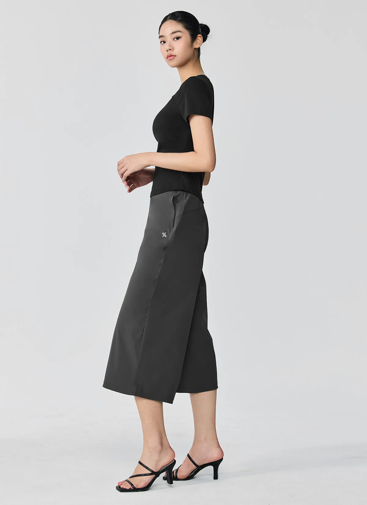 Slick Light Double Banding 8.5" Wide Pants