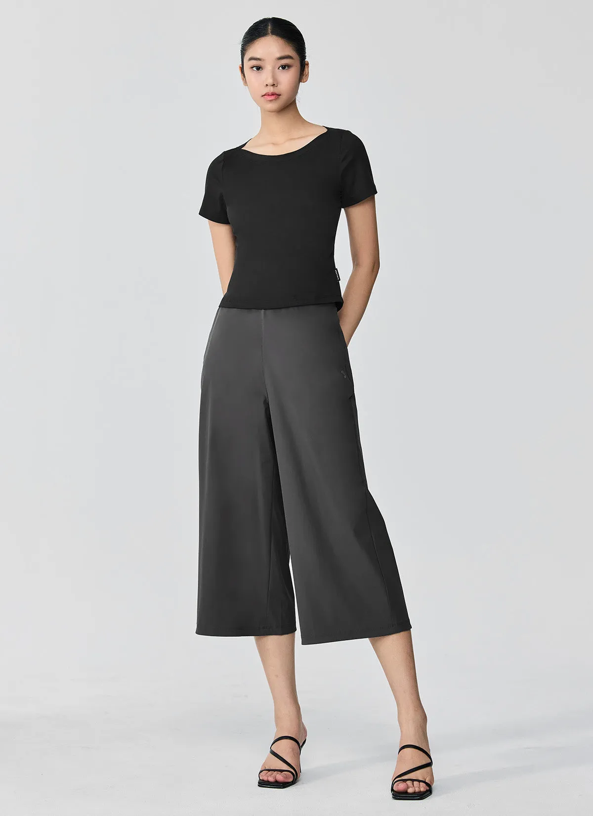 Slick Light Double Banding 8.5" Wide Pants