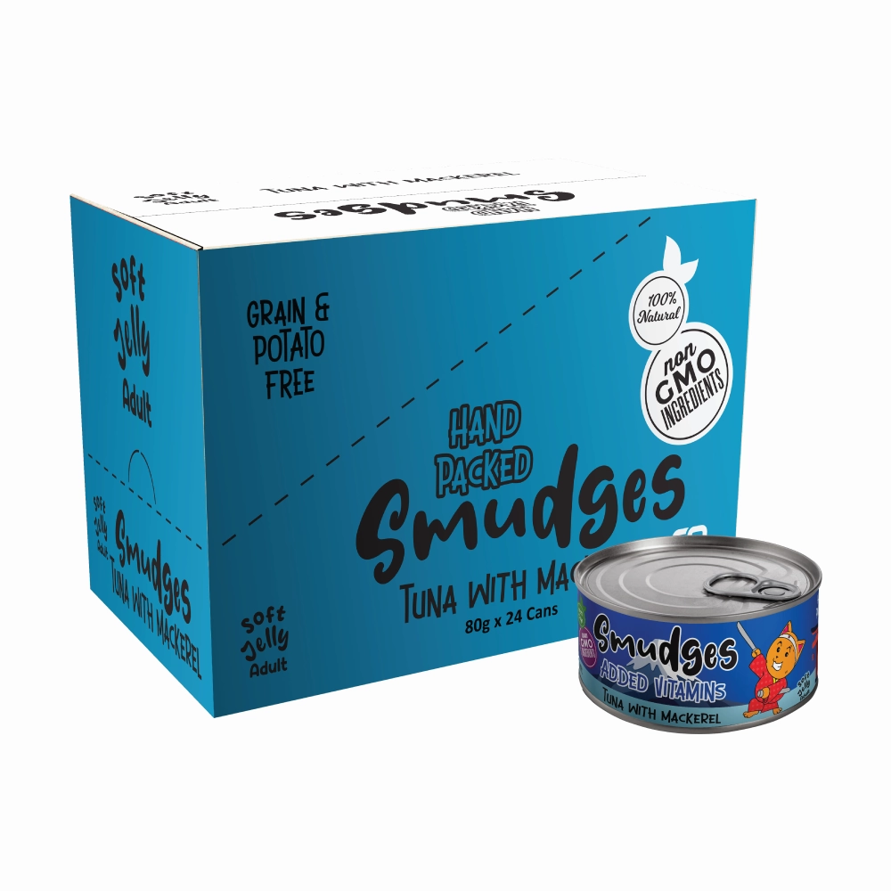 Smudges Tuna Flakes with Mackerel in Soft Jelly Adult Cat Wet Food