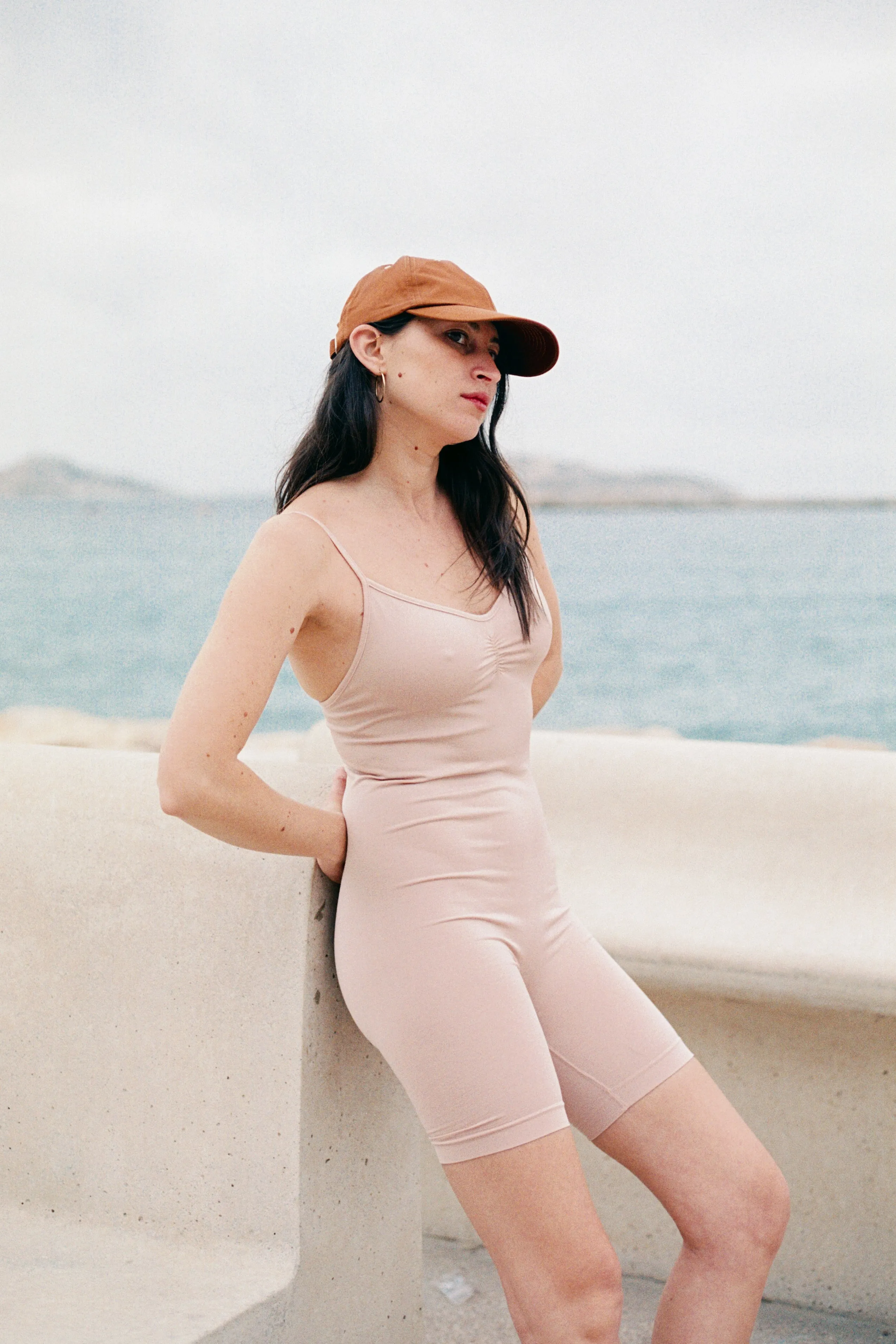 SPIRITED Shorts Unitard | Blush