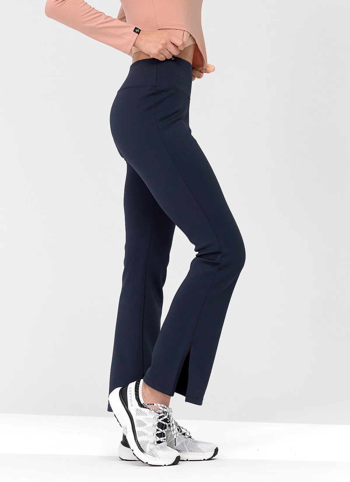 Stretch Formal Bootscut Slit Pants