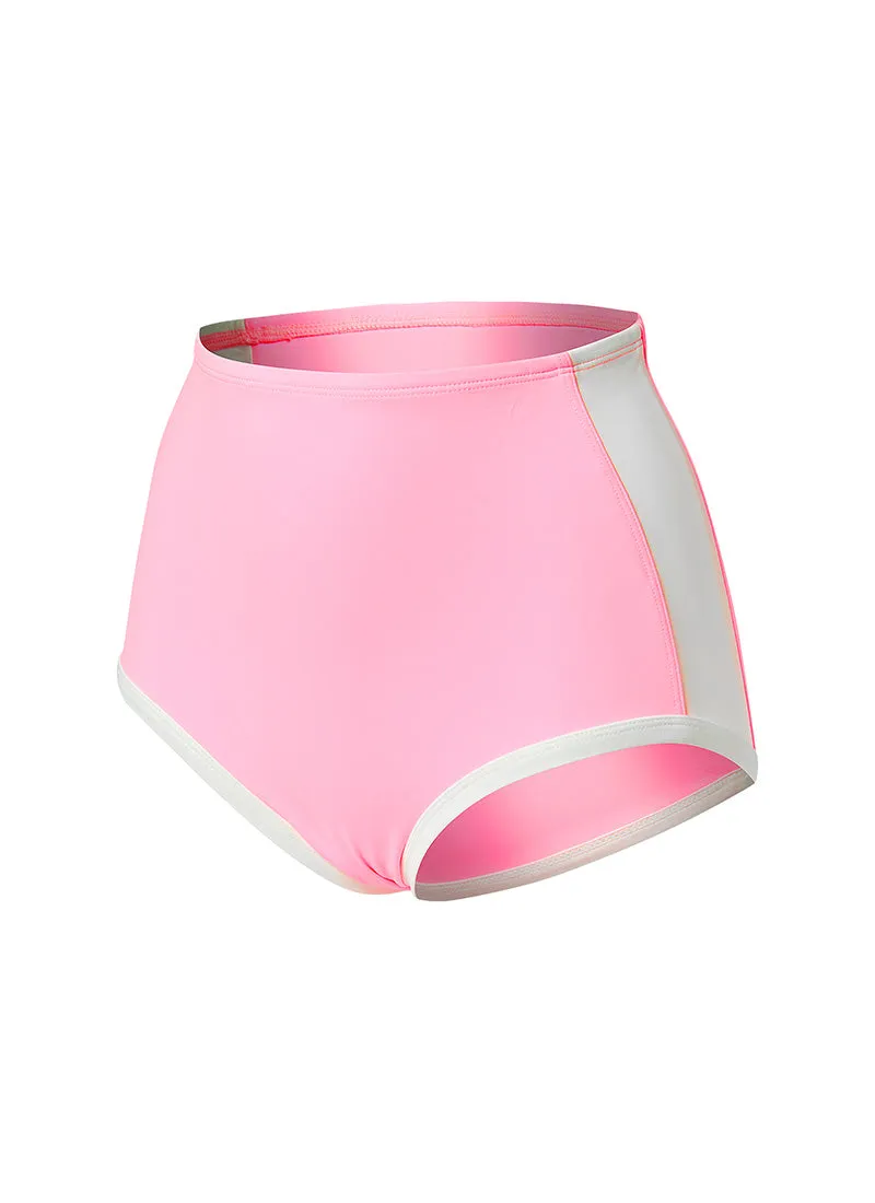 Summer Glow Line Color Block Bikini Shorts
