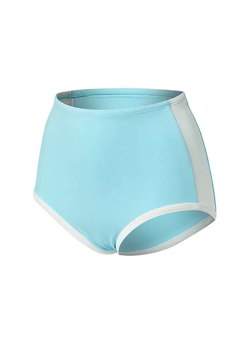 Summer Glow Line Color Block Bikini Shorts
