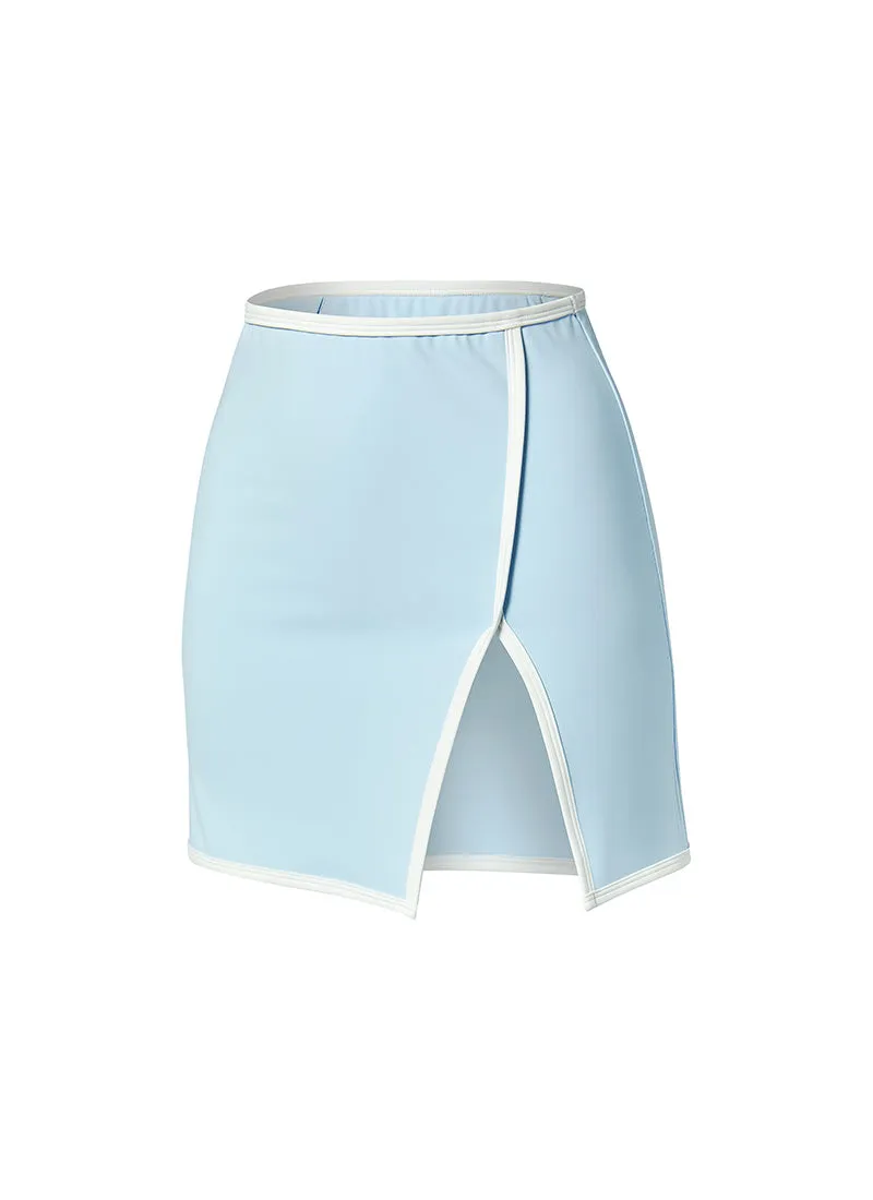 Summer Glow Line Color Block Cover-Up Skirt