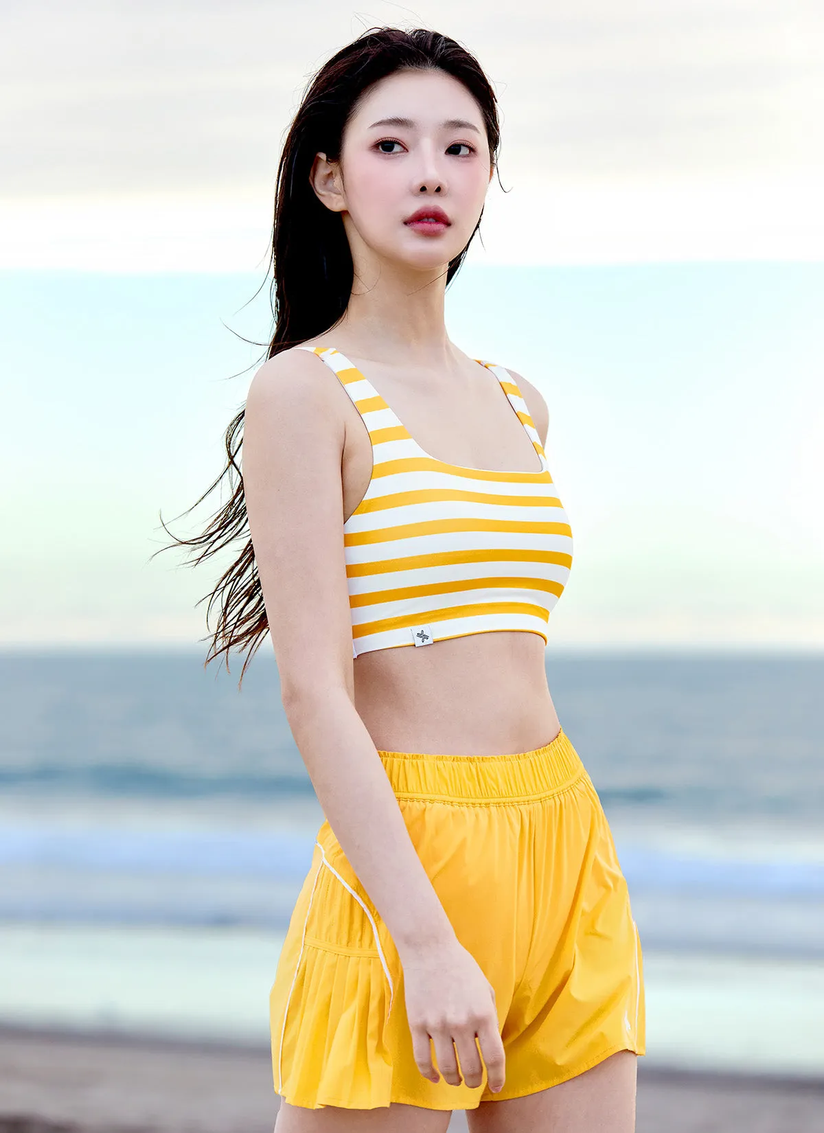 Summer Glow Pleated 2in1 Shorts