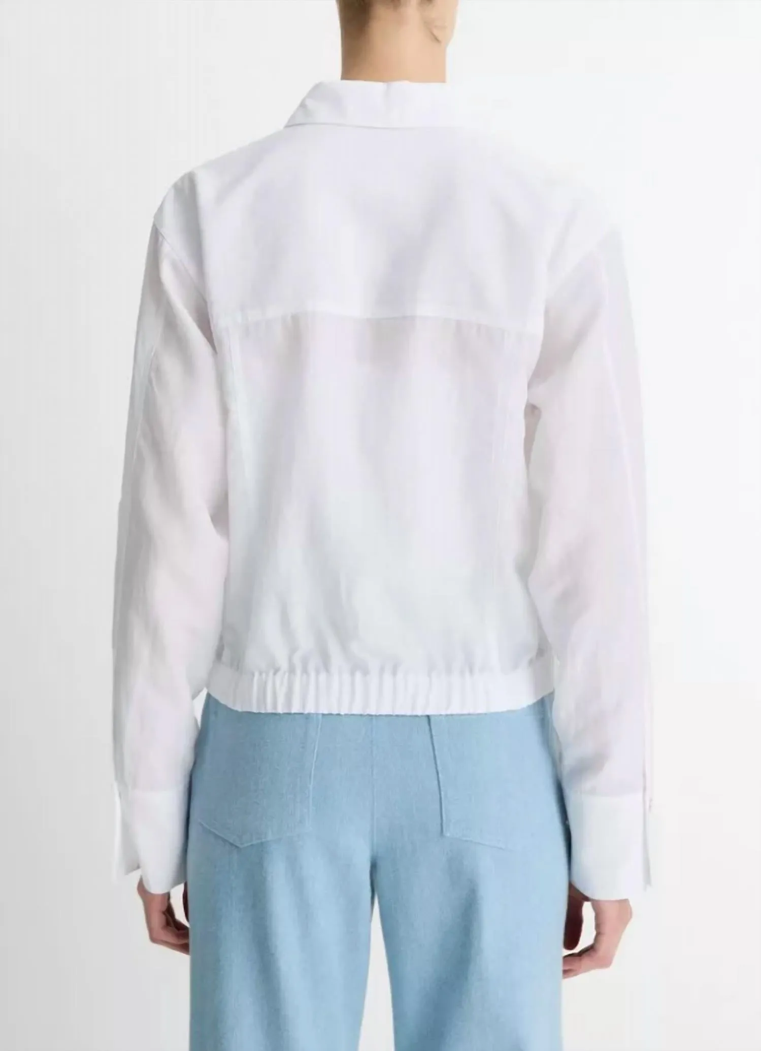 Summer Shirt Jacket In Optic White