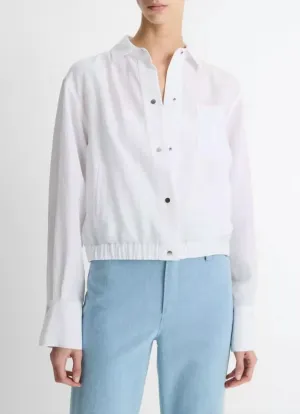 Summer Shirt Jacket In Optic White